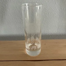 Courvoisier Cognac Etched Highball Glass France 6" Barware