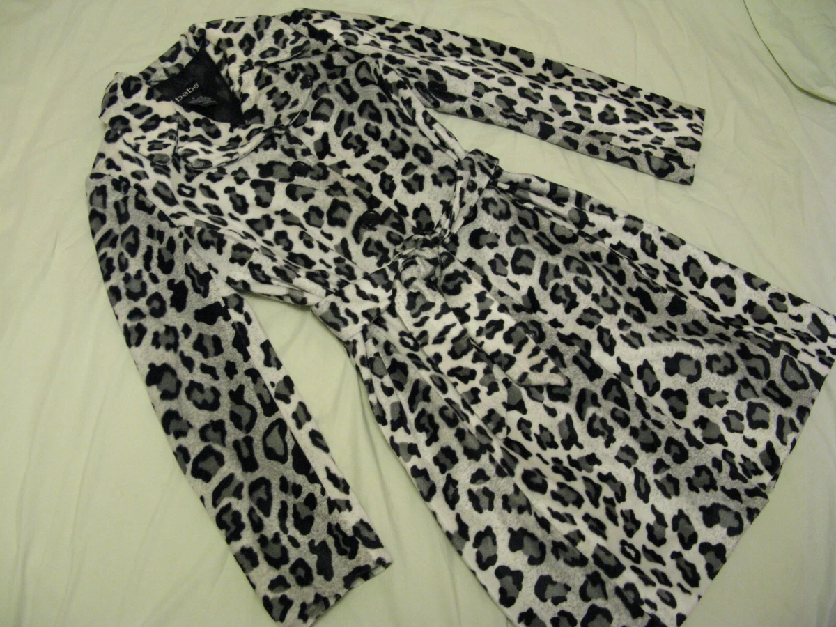 Bebe sales leopard coat