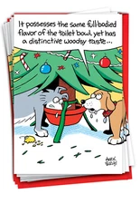 12 Funny Christmas Cards Envelopes (1 Design)  - Full-Bodied Flavor - NobleWorks