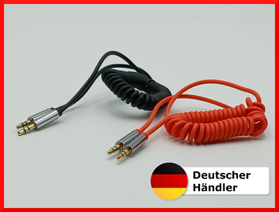 AUX Kabel Audio Klinke auf Klinke Stecker 3.5mm Stereo Auto Handy Phone Tablett