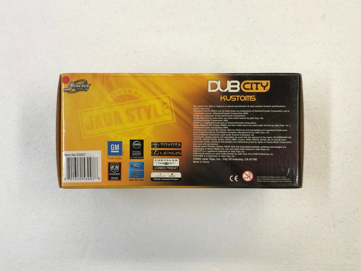 2005 JADA TOYS DUB CITY KUSTOMS FOR MUSTANG GT BLACK 1:24