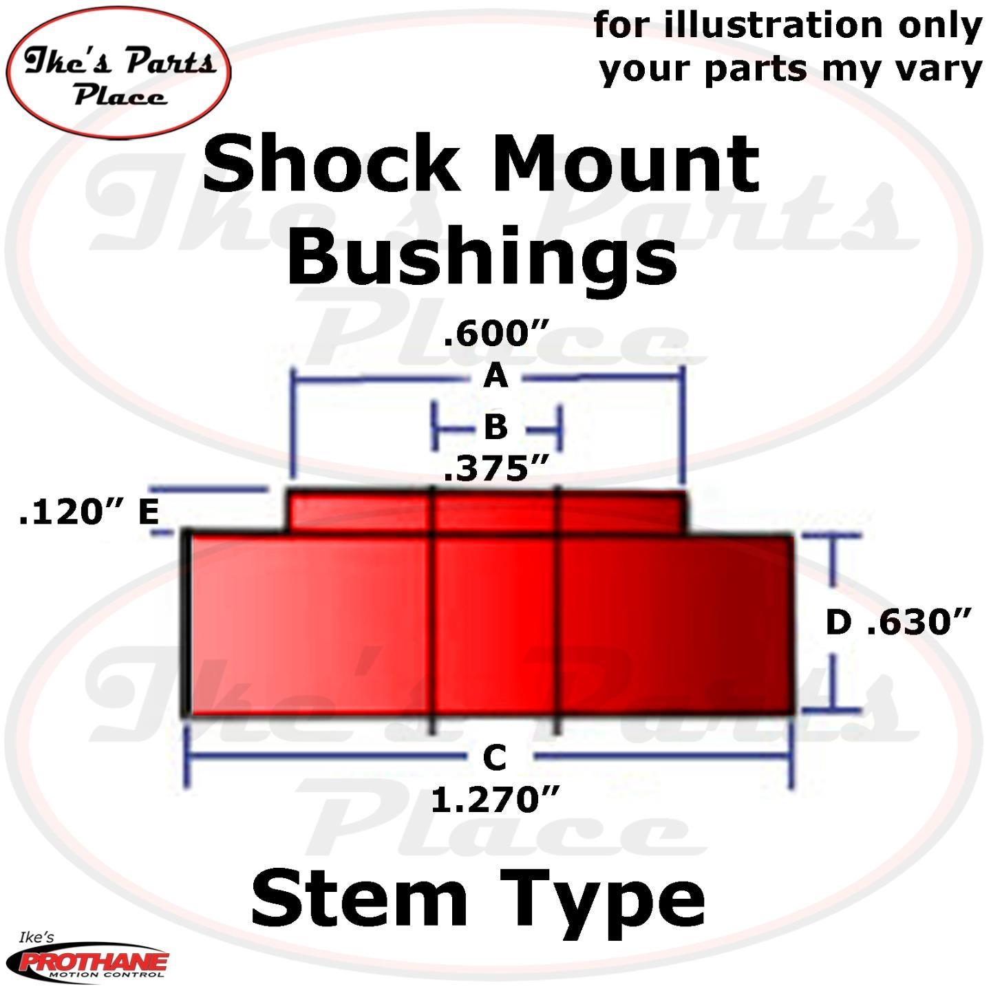 Prothane 19-921 Red Stem Type Shock Mount Bushing
