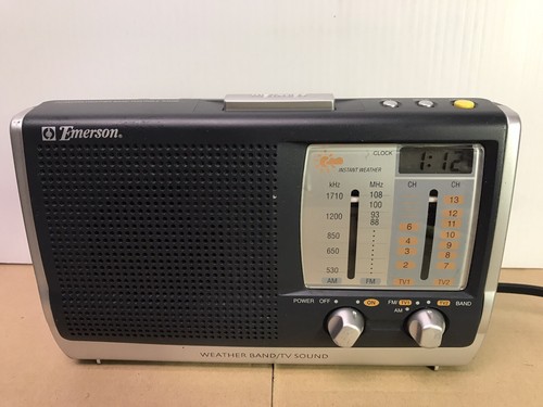 Emerson RP6250 Weather Radio AM FM TV Band Emergency Disaster Prep | eBay