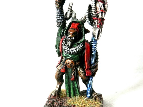 A6 WARHAMMER BEASTMEN ARMY - PAINTED GREAT BRAY SHAMAN - Picture 3 of 3
