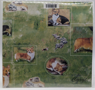 New Welsh Corgi Pet Dog Gift Wrap Pack (2 Sheets) w/ Gift Cards 20