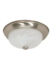 Nuvo 60-2621 - 11" Flush Dome Ceiling Light - Brushed Nickel Finish - New Sealed