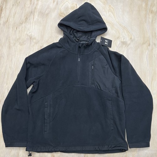 NEW MD Under Armour Hoodie Mens Fleece Microfleece Pullover Black 1378981-001