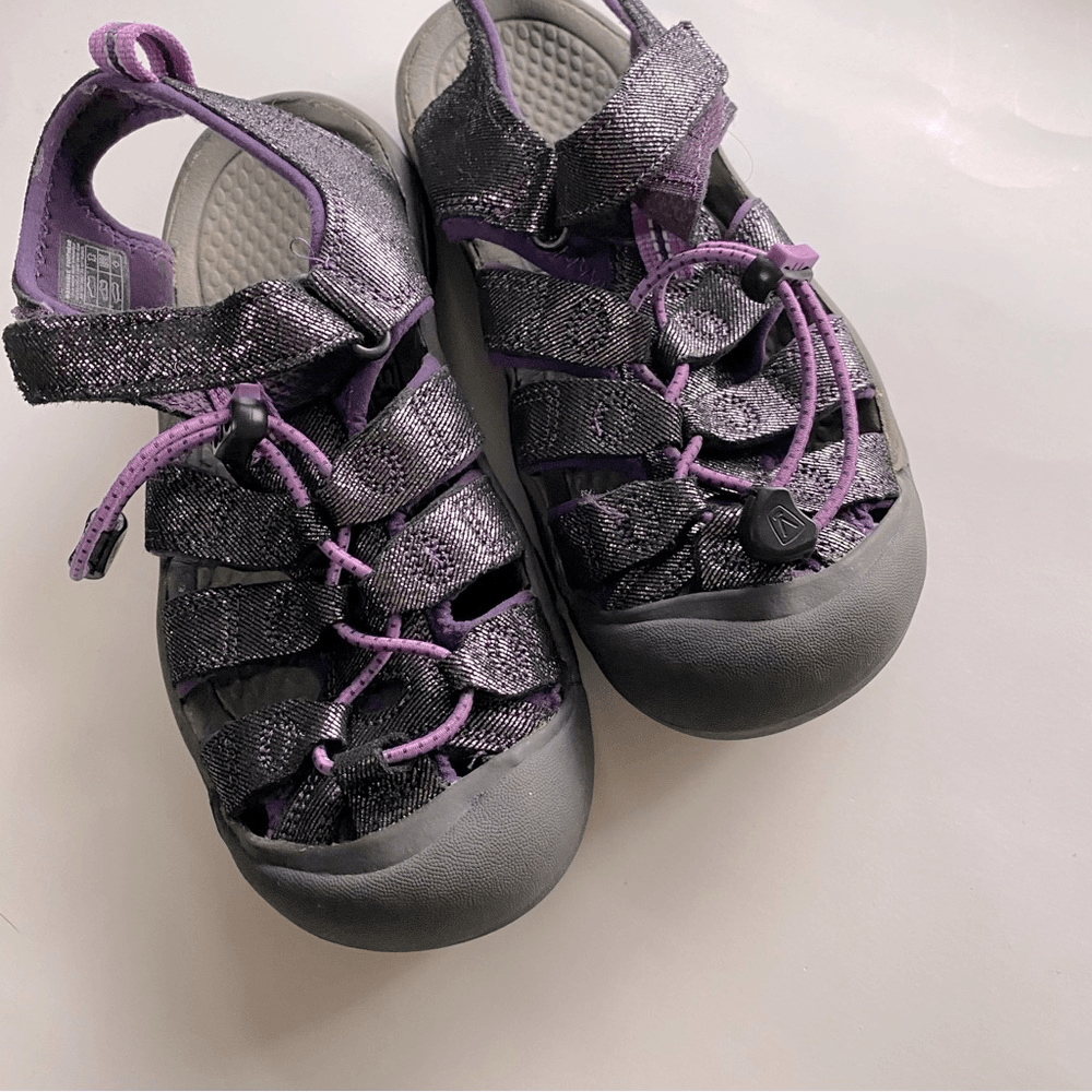 Sandali sportivi da ragazza KEEN Newport H2 nero viola scintillante scarpa da trekking acqua 3