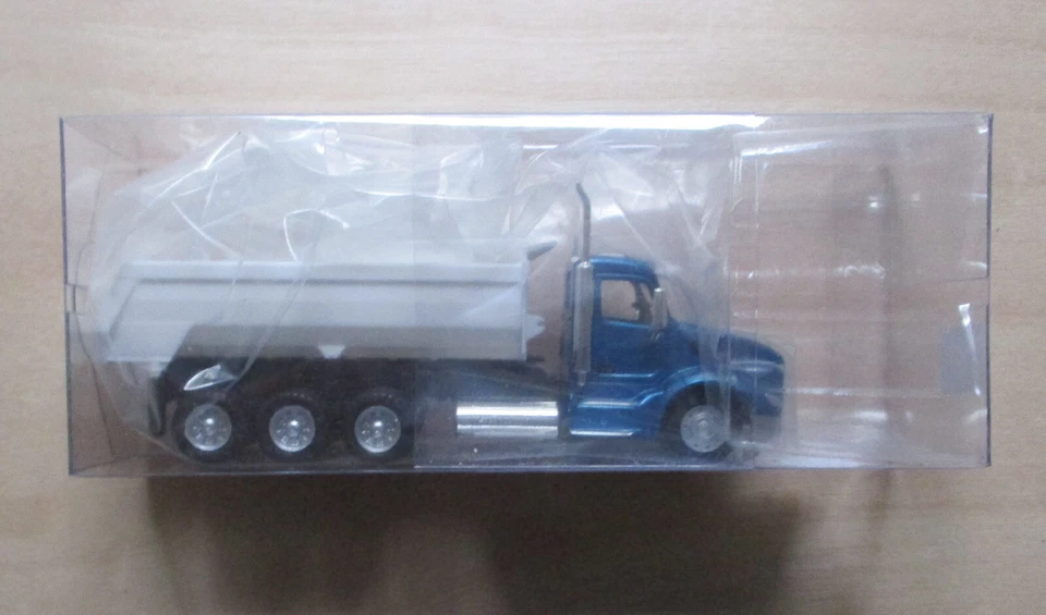 Camión de volteo Peterbilt 579 azul Promotex camión escala 1/87 HO 6600BL Foto 2 de 2