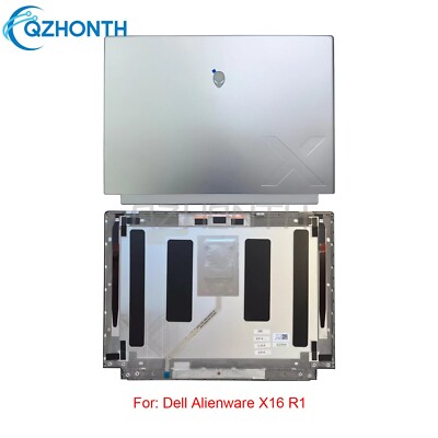 New LCD Back Cover Top Case For Dell Alienware X16 R1 Silver 080FC7 80FC7 16''