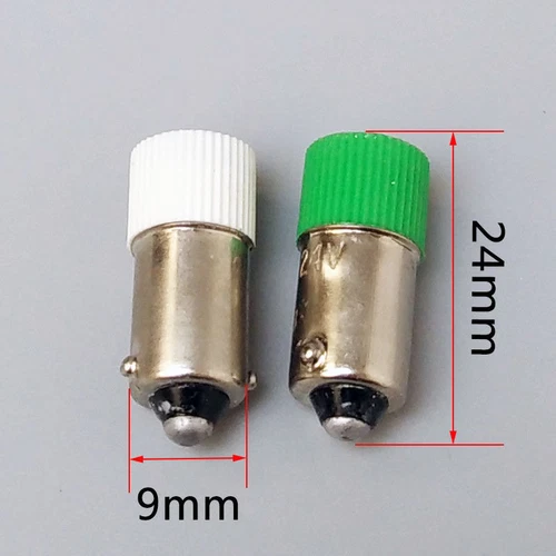 B9 Bajonett LED Instrumentenglühbirne Warnlampe 0,5W 6,3V 12V 24V 110V 220V 380V - Picture 2 of 6