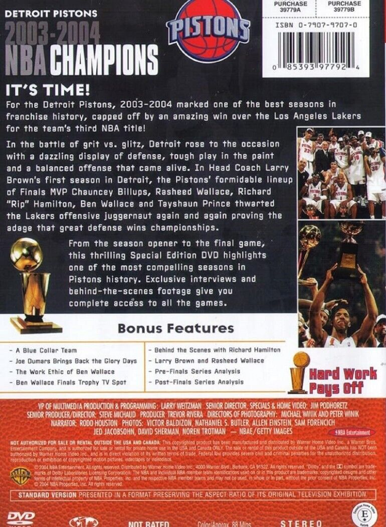 ☆送無！新品！デトロイト・ピストンズ 2003-2004 NBA Amazon.co