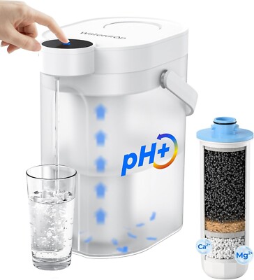 Waterdrop Alkaline Rechargeable Water Filter Dispenser,Does not Lower TDS