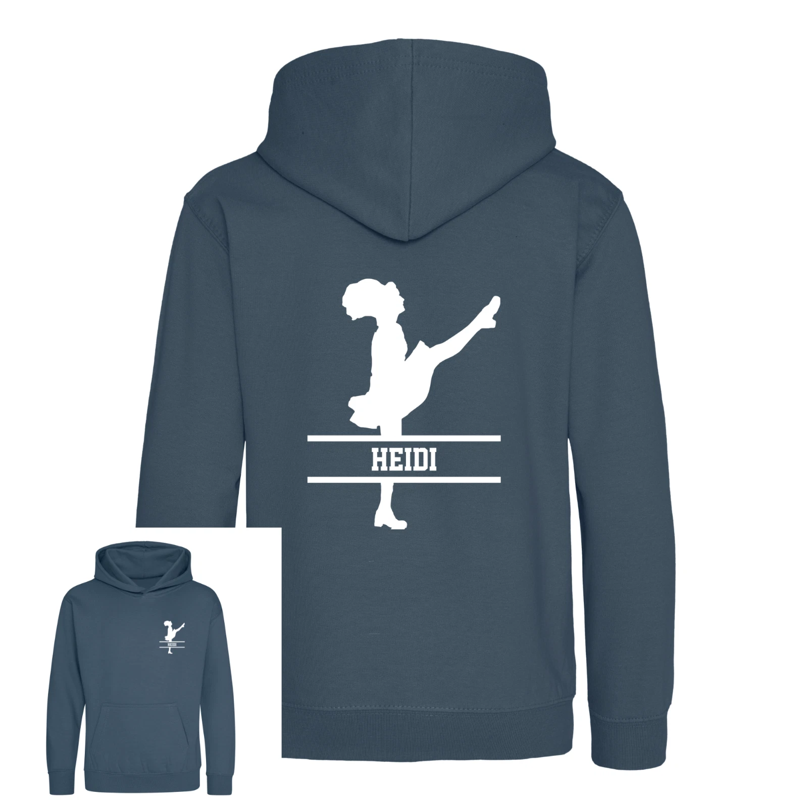 Personalised Irish Dance Kids Hoodie - Custom Name Front & Back, Irish Dancer