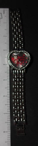 Orologio Betty Boop Donna A Forma di Cuore VINTAGE 1989 Nuovo di Stato!!! Vedi tutte le foto! - Foto 6 di 12