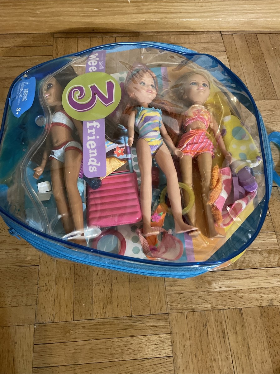 Barbie Wee Friends Dolls Splash Splash, Case and Accessories