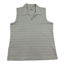 EP Pro Tour Tech Women's Sleeveless Collared V-Neck Activewear Tank Shirt Sz L