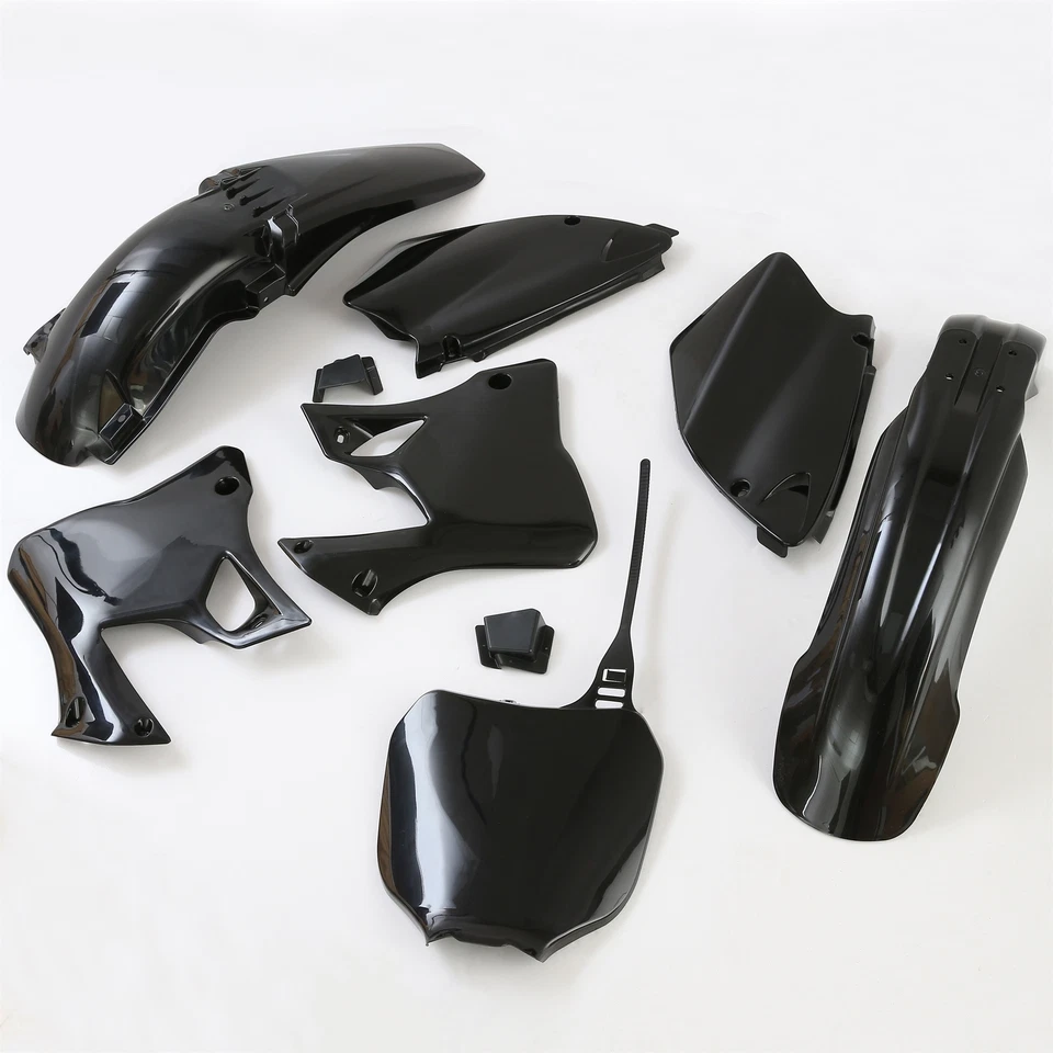 Kit completo de plásticos Restyle negro para Yamaha YZ250 YZ125 2 tiempos 1996-2001 Foto 3 de 4