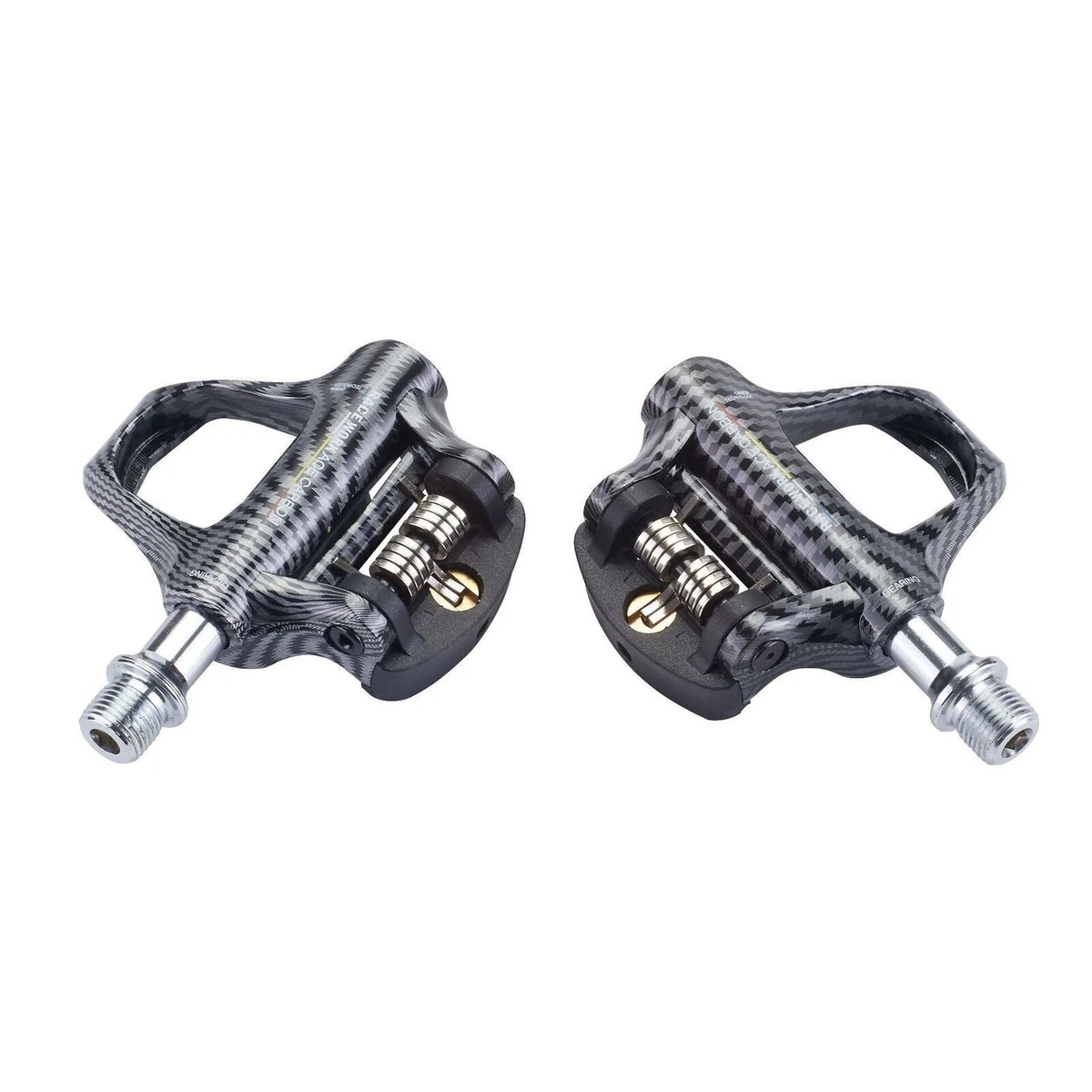 RACEWORK Road Bike Non Slip Clipless Pedals Ultralight Carbon Self locking Pedal