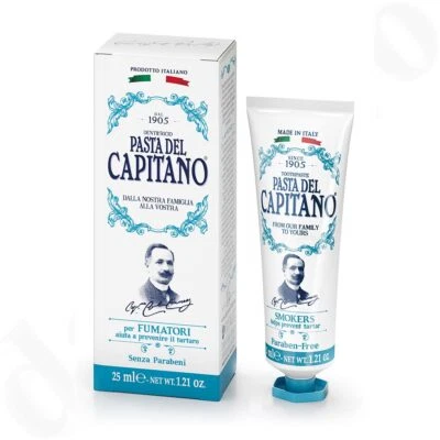 Pasta del Capitano Premium 1905 Rezept Smokers Zahnpasta für Raucher 25 ml