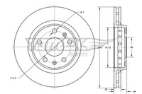 Tomex Brakes 2X Bremsscheibe Vorne Ø296 Mm BelüFtet FüR Renault Trafic III