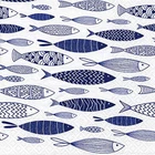 Nautical Fish Paper Napkins Sea Theme Blue White Party Serviette 3 ply Decoupage