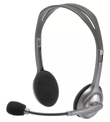 Logitech Headset H110 Audio Klinke Stereo mit Mikrofon schwarz 981-000271