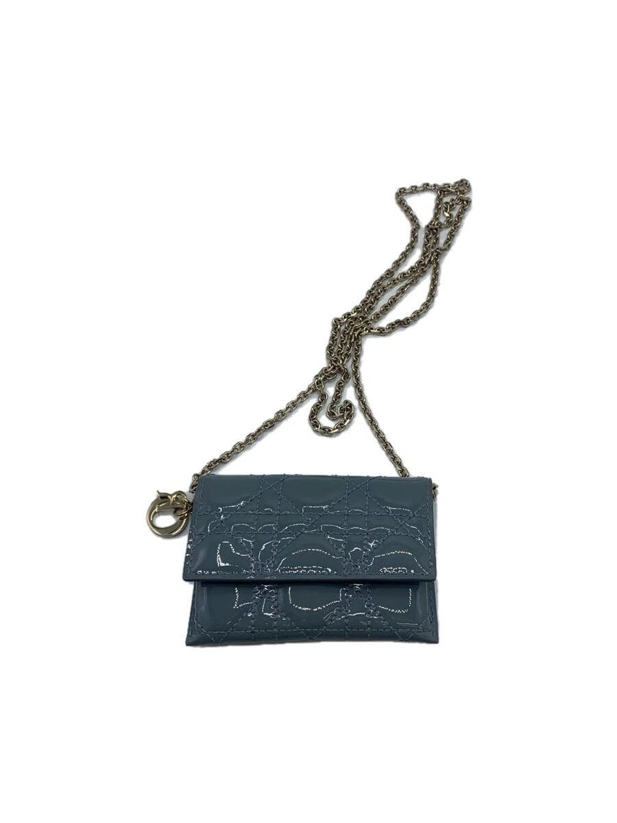 Pochette Christian Dior émaillée bleue occasion