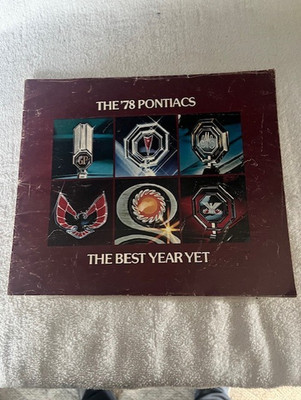 1978 Pontiac Model Dealer Sales Brochure Orig Best Year Yet All Models Vintage