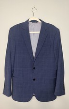 Brooks Brothers Explorer Regent Fit Blue Check Wool Blend Sport Coat Sz 40R