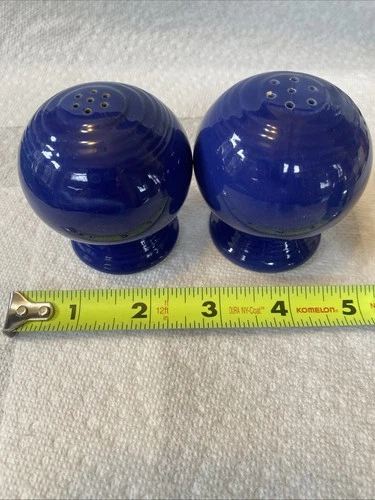 Vintage Fiestaware Cobalt S&P Shakers Homer Laughlin Co.
