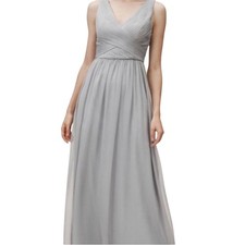 BHLDN Light Gray Formal Wedding Maxi Dress