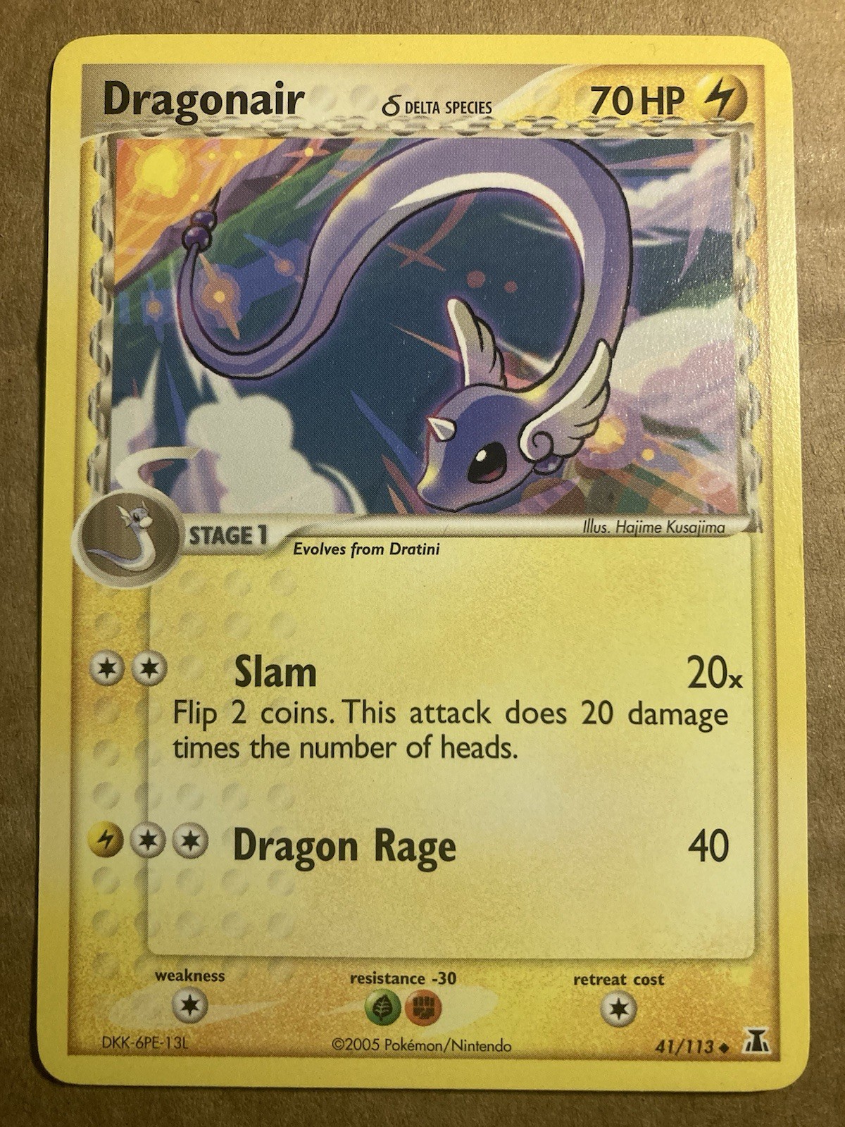 Dragonair Pokemon Card Delta Species 41/113 LP