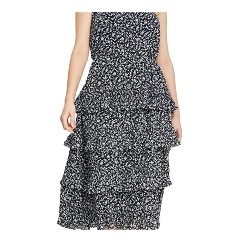 Vestido midi sin mangas en capas talla grande And Now This para mujer - negro, talla - XXXS - Imagen 4 de 6