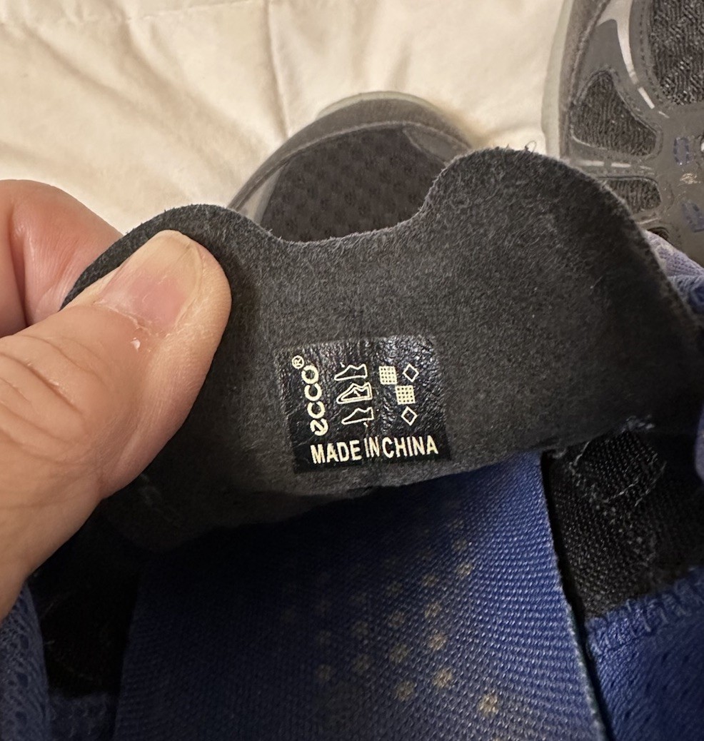 ECCO Gray Periwinkle Performance Train Athletic S… - image 5