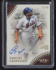 2018 Topps Tier One Prime Performers /80 Yoenis Cespedes #PPA-YC Auto Mets