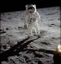 Buzz Aldrin Moon Walk Apollo 11 1969 Vintage NASA Photo Reprint Wall Art