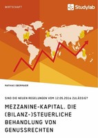 Mezzanine-Kapital. Die (Bilanz-)Steuerliche Behandlung Von Genussrechten Mathias
