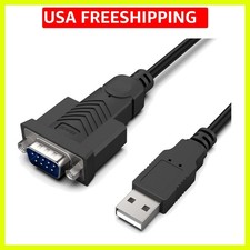 USB to Serial Adapter,6 Feet USB to RS-232 Male 9-pin DB9 Serial Cable, Proli...
