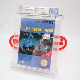 NES Nintendo MILON'S SECRET CASTLE w/ ROUND SOQ! WATA GRADED 9.4 B+! NEW Sealed!