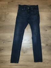 30 x 32 Mens Calvin Klein Dark Blue Jeans Slim/Skinny Fit Denim