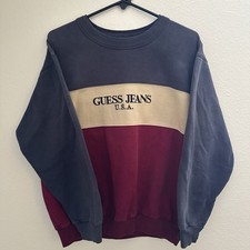 90s Guess Jeans USA Embroidered Crewneck Vintage Sweatshirt Retro Logo
