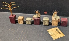 Blossom Bucket Suzi Skoglund “Friends” Word Block Shelf Sitter 7” with Tag