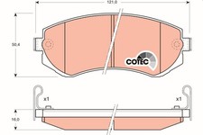 TRW Bremsbeläge Satz für NISSAN Patrol GR V SUV (Y61) GDB3208