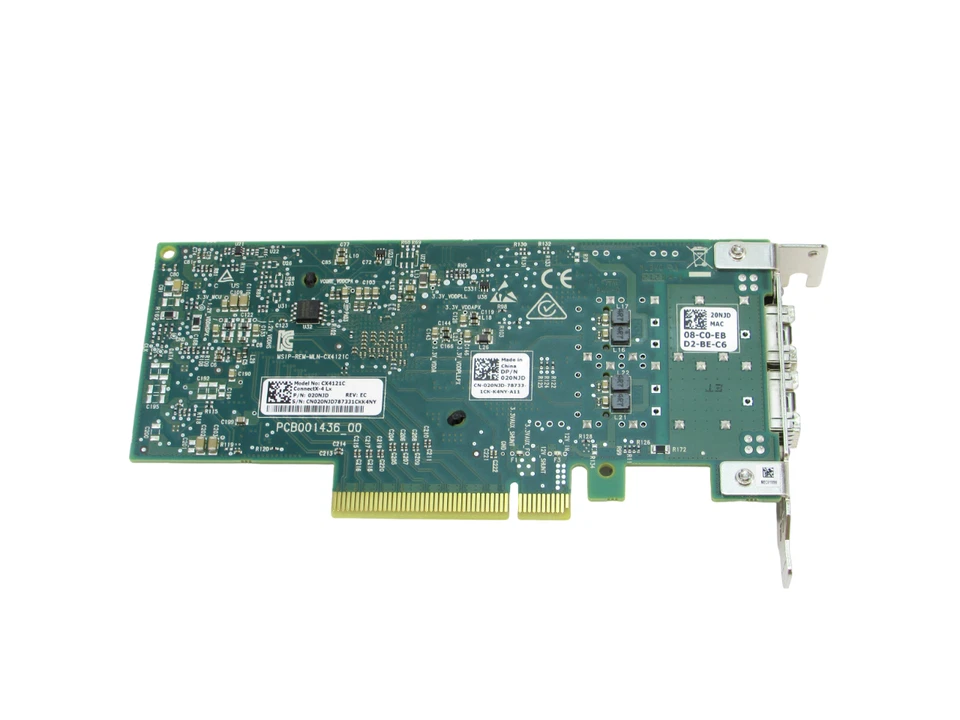 Dell 020NJD Mellanox CX4121C 25GBe Dual Port Network Adapter - Image 4 of 4