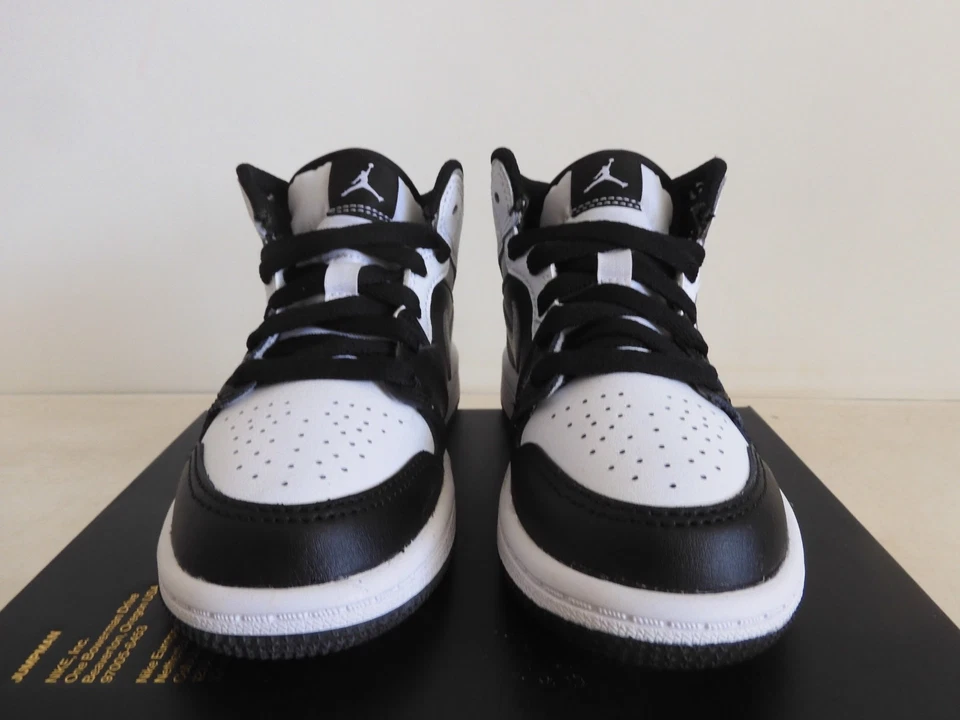 耐克 AIR JORDAN 1 中号 (PS) 黑色-白色-灰色“白色阴影”尺寸 11c [640734-073] — 第 4/4 张图片