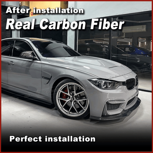 Carbon Frontlippe Front Stoßstangen Spoiler Lippe für BMW M4 F82 F80 M3 2014-19 - Picture 3 of 10