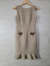 David Meister Women  s Wool Blend Sleeveless Mermaid Sheath Dress Size 2