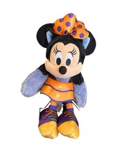 Disney Halloween Minnie Mouse Plush 2019 Witch Costume Purple Orange Stars 13  