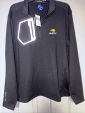 RLX Ralph Lauren 1/4 Zip Mens Large Gray Jacket Performance US Open Tennis NWT